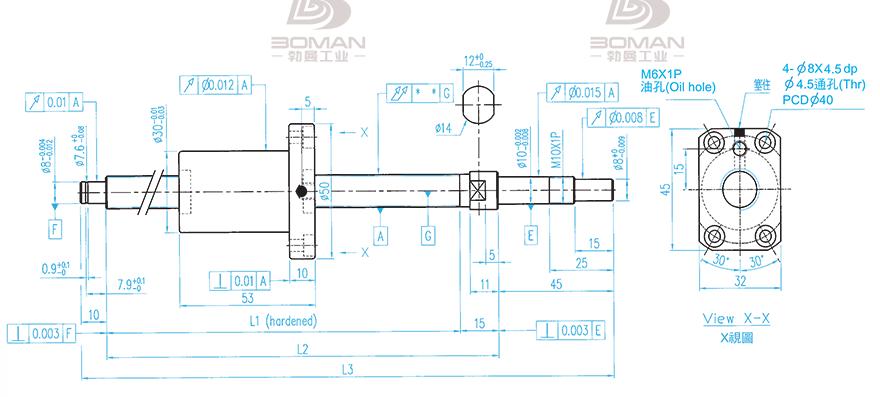 TBI XSVR01210B1DGC5-580-P1 tbi滚珠丝杠定制加工